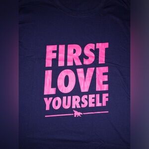 New Fly. “First Love Yourself” Graphic Tee- Size Large